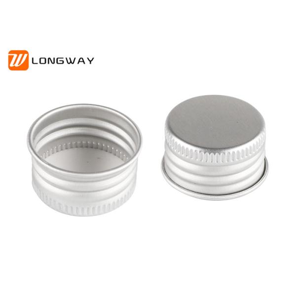 Small Matte Silver Plastic Cosmetic Bottles With Aluminum Cap OEM Acceptable