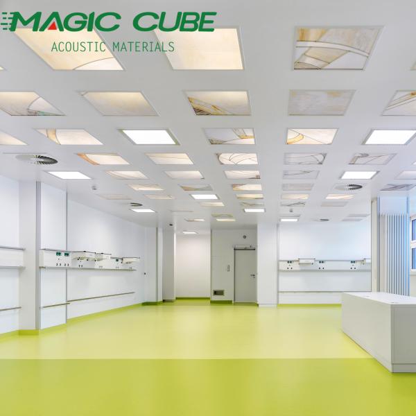600x1200mm Fiberglass Soundproof Acoustic Insulation Ceiling Panels for Office Building