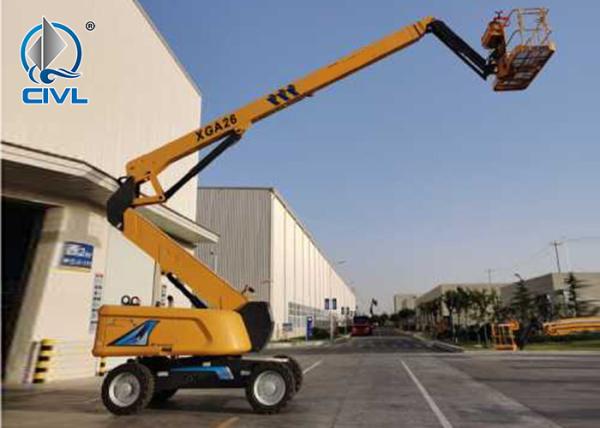 20m Long Arm Bucket Truck Straight Arm Aerial Work Platform Telescopic Boom 4WD