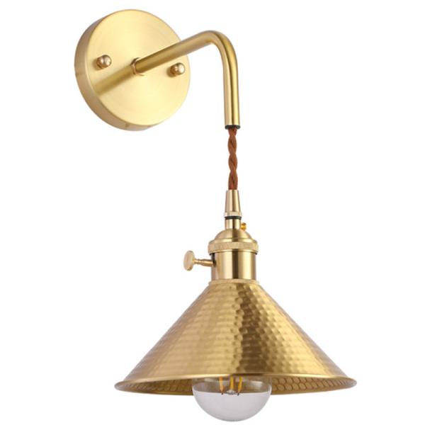 American minimalist bedside bedside restaurant bar brass sconce （WH-OR-131)
