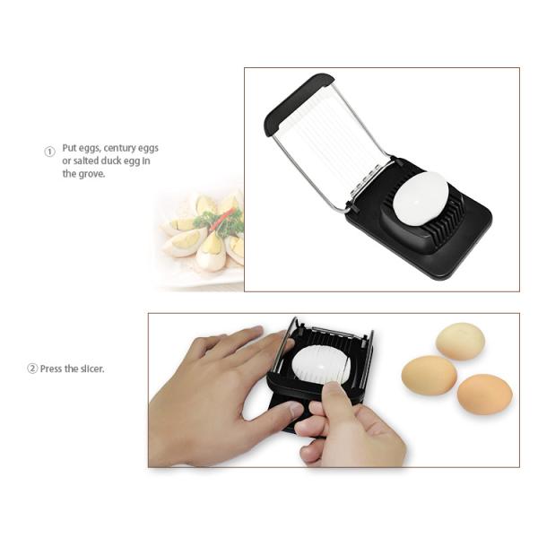 Sustainable Egg Slicer Stainless Steel Wire Poached Egg Divider Kitchen Household