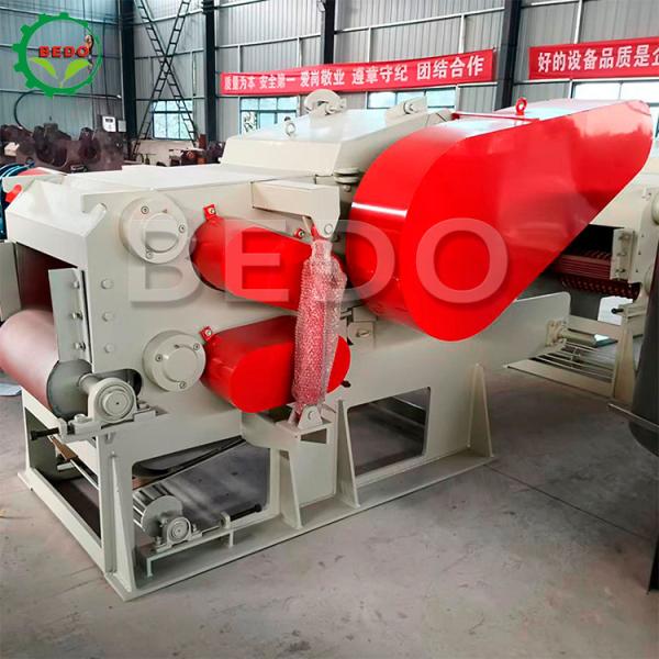 240x540mm Electric Industrial Drum Wood Chipper Machine Paper Mill Wood Processing Shredder