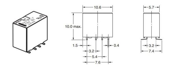 Low Signal Relays G6J-2FL-Y-24V  Surface-mounting Relay OMRON Low Signal Relays DIP
