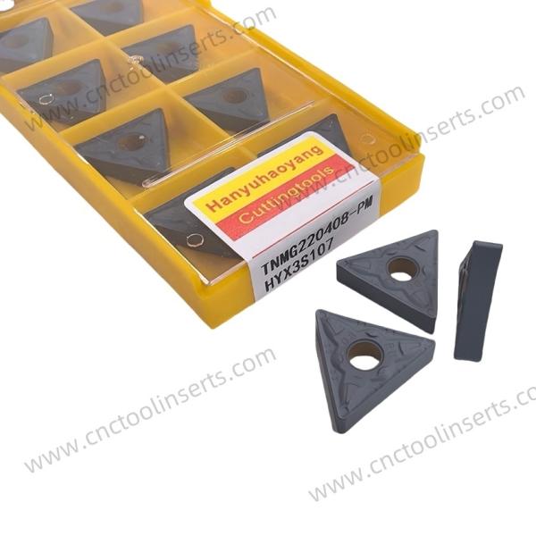 CNC Turning Inserts Wc-Co CVD Coating TNMG220408-PM HYX3S107 Steels