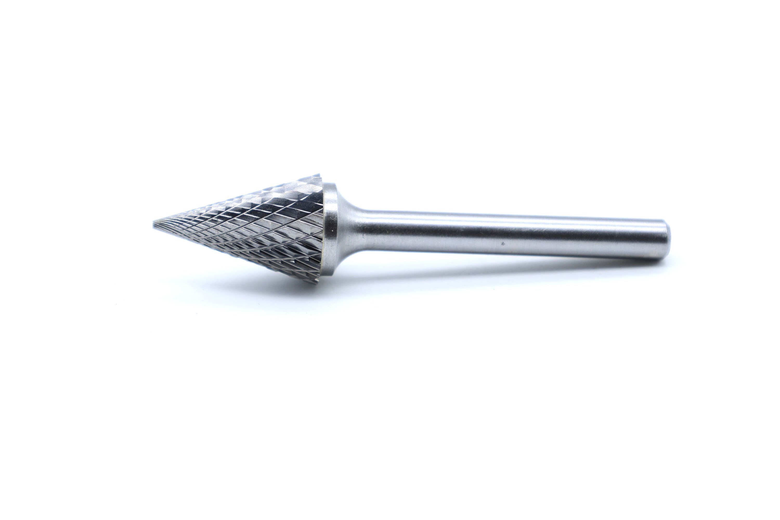 SM-6ML2 DC 16mm Head Diameter Long Shank Carbide Rotary Burr with 50mm Extended Shank and Double Cut Design for Slope and Hole Work