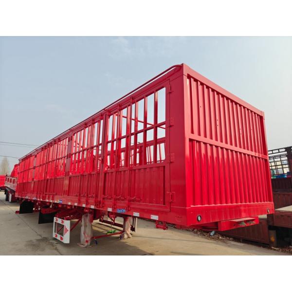 Grade Heavy Duty Self-dumping Cattle Carrier Trailer for Livestock Transport Truck