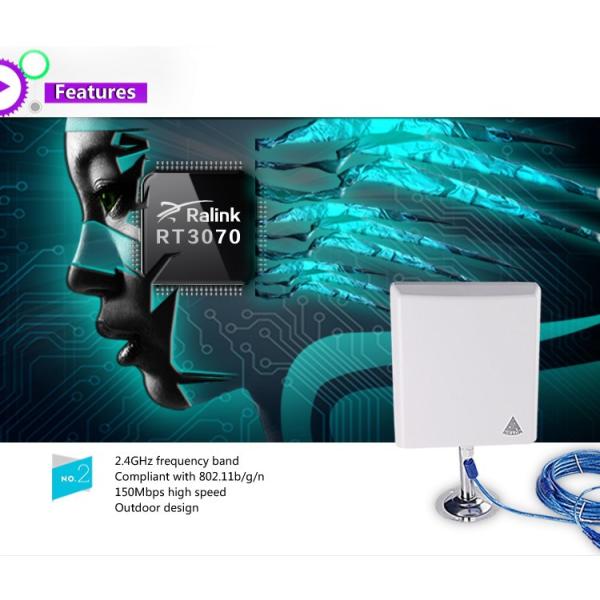 Беспроводная на открытом воздухе антенна долгосрочное 150mbps Wifi для маршрутизатора