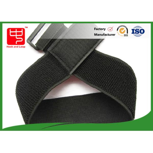 ヴェルクロ、整頓された原料のための伸縮性があるヴェルクロ バンドが付いている 250 * 50mm のサイズの伸縮性がある革紐