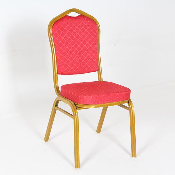 Stackable Hotel Chiavari Chair Metal Frame Fabric Seat 94cm