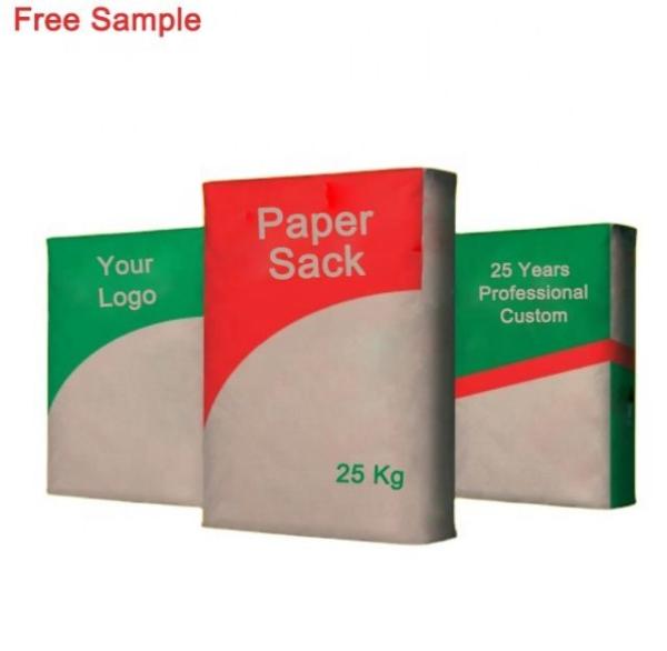 GMP Standard Pasted Valve Multiwall Paper Bags Recyclable Milk Powder Bags