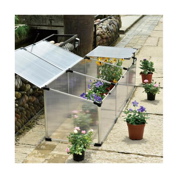 Oxidized Aluminium Small Greenhouse 0.9mm 1.0Mm PC sheets Polycarbonate Vent Anchor