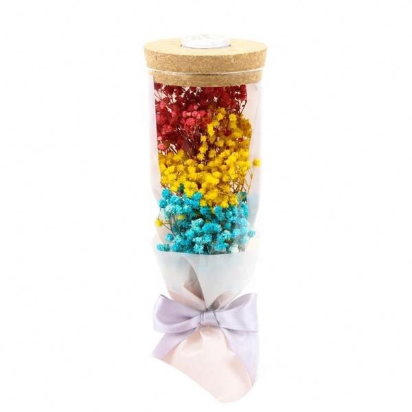 Decoração personalizada na união, Gypsophila preservado da flor que deseja a garrafa