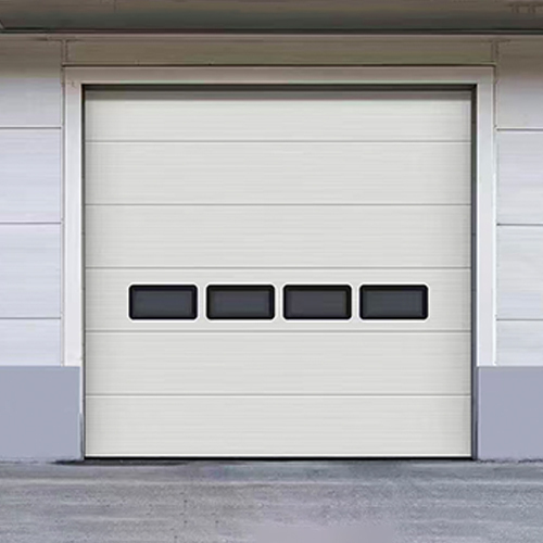 380V 220V Safety Industrial Sectional Overhead Door For Internal Facility Traffic Passages