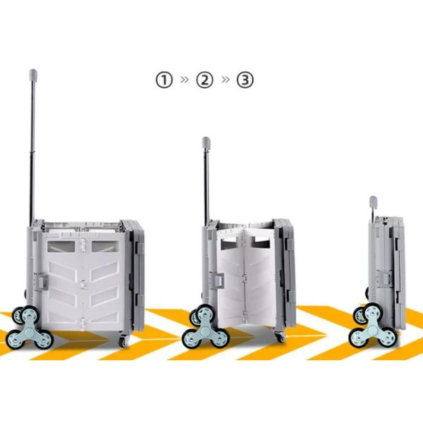6 колес взбираясь пластиковая корзина с автомобилями ручного багажа места мини складывая