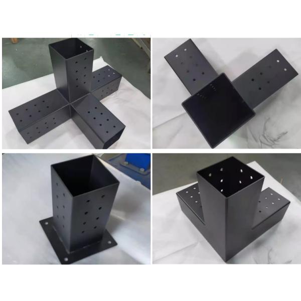 Se ofrece un kit de pergola de madera de 4x4 o 6x6 con una muestra de soporte de extensión de 3 vías