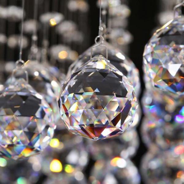 Square Flush Mount Crystal Chandelier For Luxury Living Room Crystal Chandeliers(WH-CA-95)