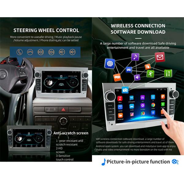 Universal Car Android Stereo 4*50W 7in Double Din Radio For Opel70S