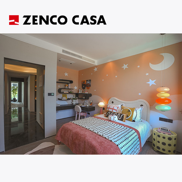 Современные мебели для спальни, включая детскую кровать с круглым деревянным сто