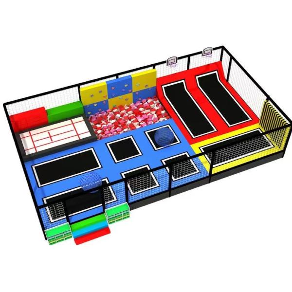 High Quality Custom Indoor Playground Kids Large Play Jumping Area Trampoline Park
