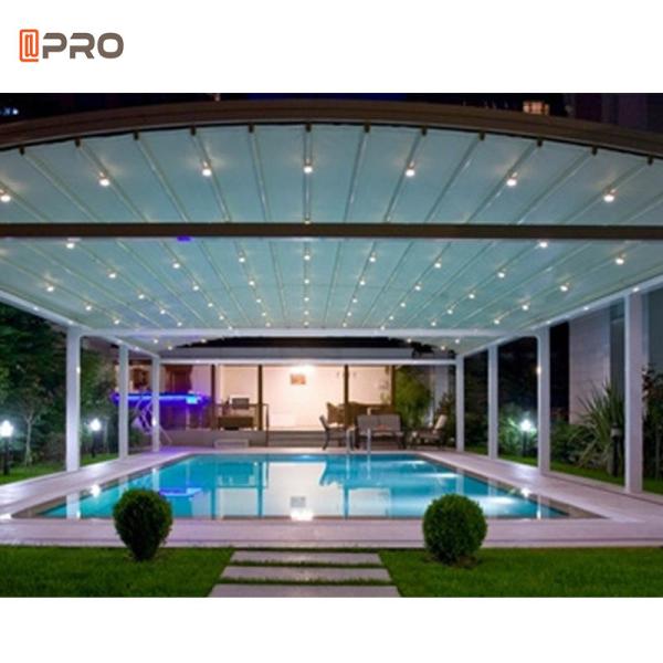 Lightweight 2m Patio Roof Modern Aluminum Pergola Cassette Canopy Retractable Awning
