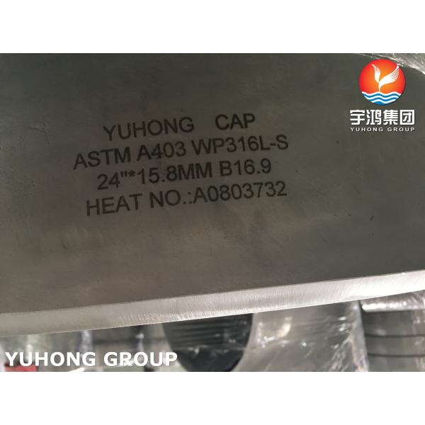 Крышка из нержавеющей стали большой толщины ASTM A403 WP304L