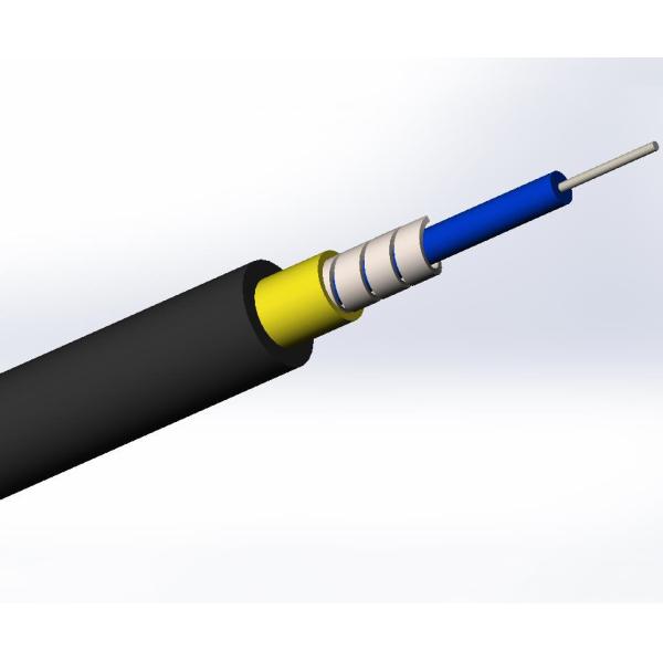 SM LC SC FC CPRI Waterproof FTTA Jumper Armored Fiber Optic Cable 7.0mm 2C 4C