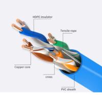 OEM 22AWG 4 appareille le bas câble Ethernet Cat7 SFTP de l'interférence Cat7A