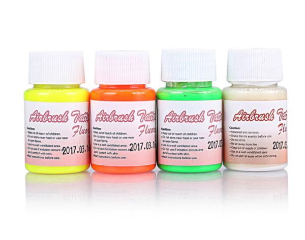 Airbrush Tattoo Accessories Fluorescent UV Ink For Permanent Makeup / Tattoo Pigment