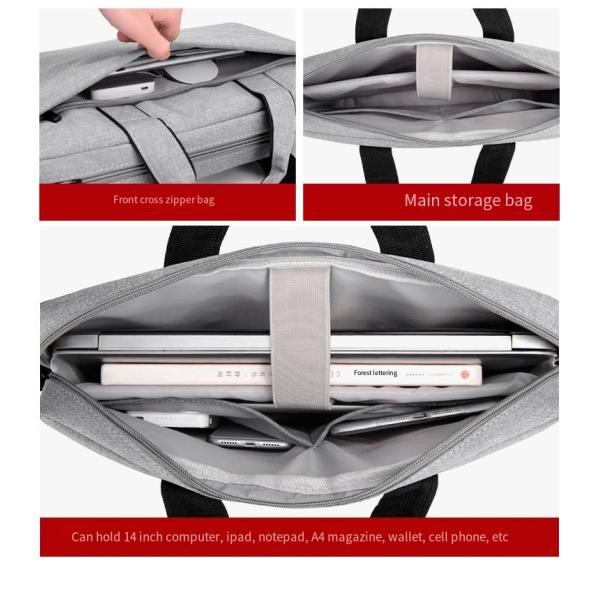 Customized Logo Laptop Case Cover Shell Portable Waterproof Canvas Bag for Men Women