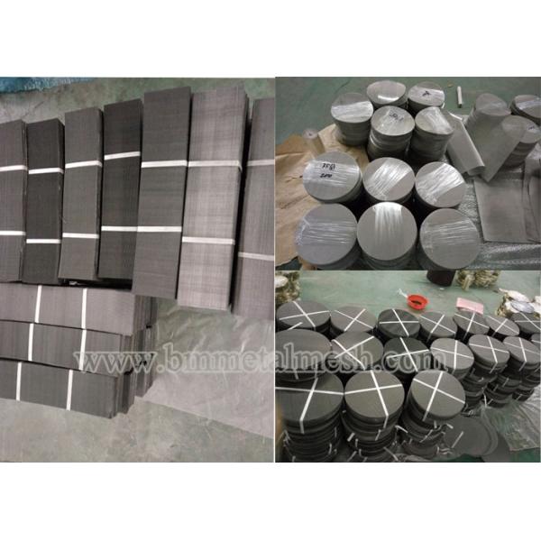 350mm 12/64 Black Carbon Steel Screen Filter Mesh Disc For PP / HDPE Recycling