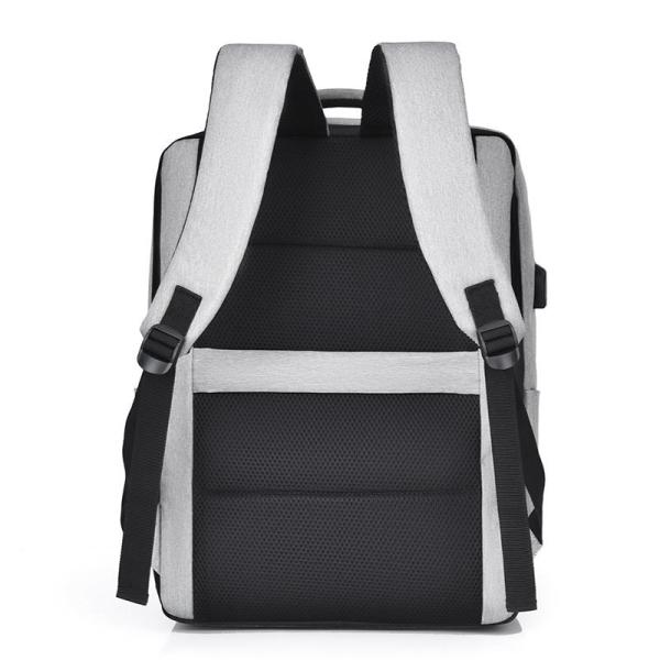 11.8 Inch Gray Business Laptop Backpack Nylon Lightweight Laptop Backpack