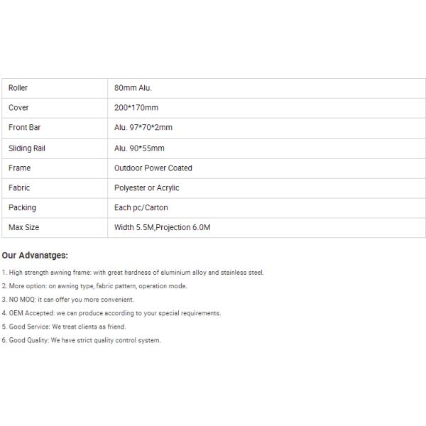 Наружный моторизованный крышный люк / солнцезащитная крыша выдвижные тенты консерваторные тенты