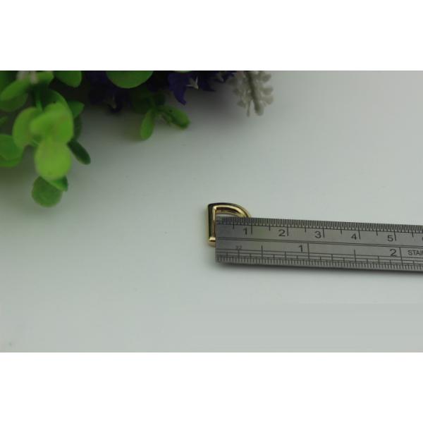 High quality 9mm metal d ring,nickel color zinc alloy d buckles for handbag accessory