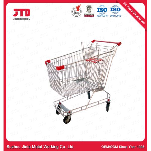 Оцинковывайте сверхмощную вагонетку покупок 4 колес