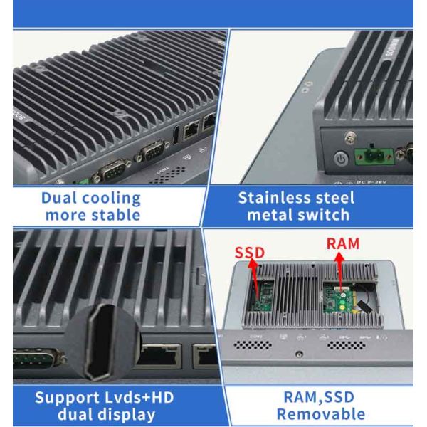 17 Inch Industrial Rugged Resistive Touch Screen Panel PC for Self-Service Kiosk
