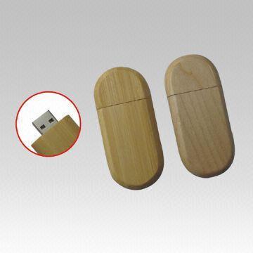 capacidad grande AT-101Q de memoria USB de madera