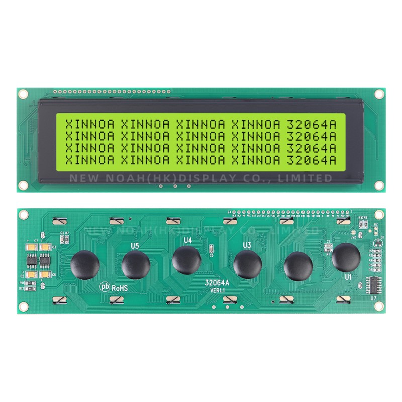 Yellow Green Film Export Global 32064A LCD Display Module 320*64 Controller KS0108 320X64