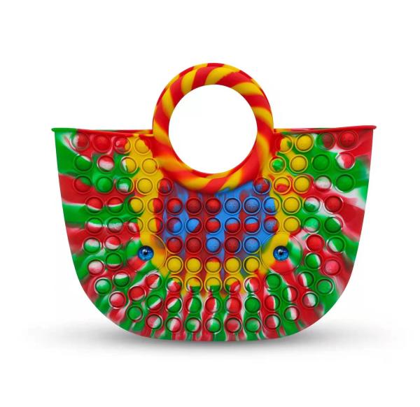 PNF colorido do silicone EN71 remexe-se a Toy Bag 20x32in para mulheres