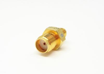 Adaptadores de cabo de RF de 50 Ohm banhados a ouro SMA/SSMA-KK reto com frequência de 18 GHz