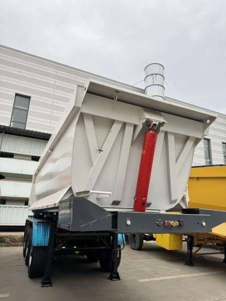 3-Axle Steel Dump Semi Trailer for Heavy Loads