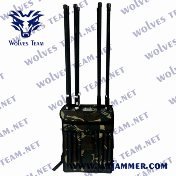 Jammer сигнала рюкзака GSM 4G 5G GPS L1 Jammer DC24V 200m RF Manpack