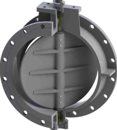 6 pulgadas 10 pulgadas de brida de válvula de mariposa neumática de acero inoxidable