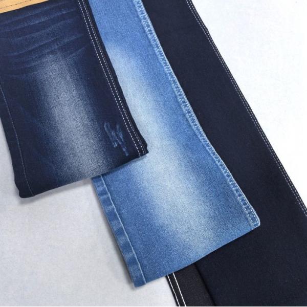 Mujeres jóvenes Azul oscuro Alto estiramiento Satén Ligero Tejido denim 9OZ
