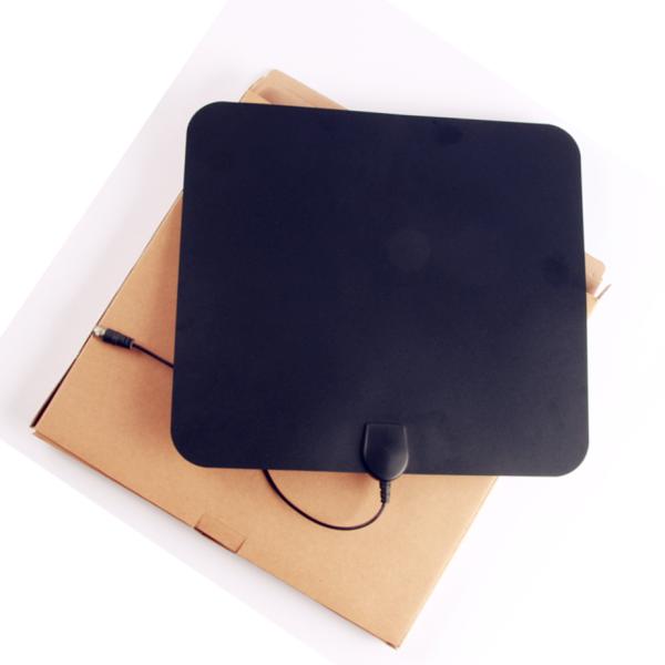 HD UHF Digital TV Antenna with Booster Amplifier and Connect Type F Male/IEC Male