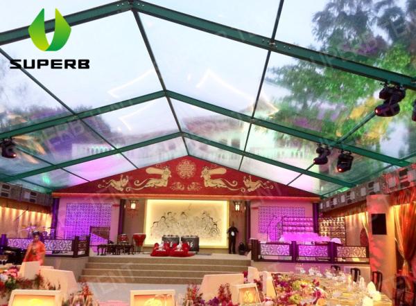 Clear Wedding 10m To 60m Aluminum Frame Tents Different Color For Choosing