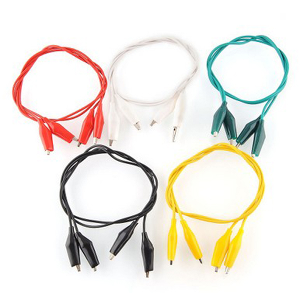 Латунь кроссовых проводов зажимов крокодила/медь/стальной никель покрыли отделку