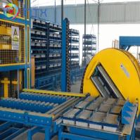 Linha de produção de blocos de betão para paredes de contenção Máquina de fabricação de pedra artificial
