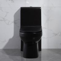 Círculo cerâmico alongado de Gpf Cupc do toalete 1,6 da parte de Matt Black Dual Flush One