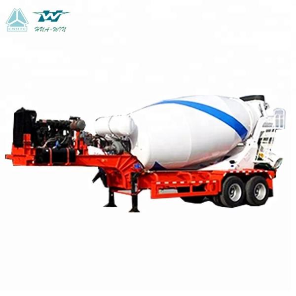 SINOTRUK HUAWIN 3 axles concrete mixer semi trailer