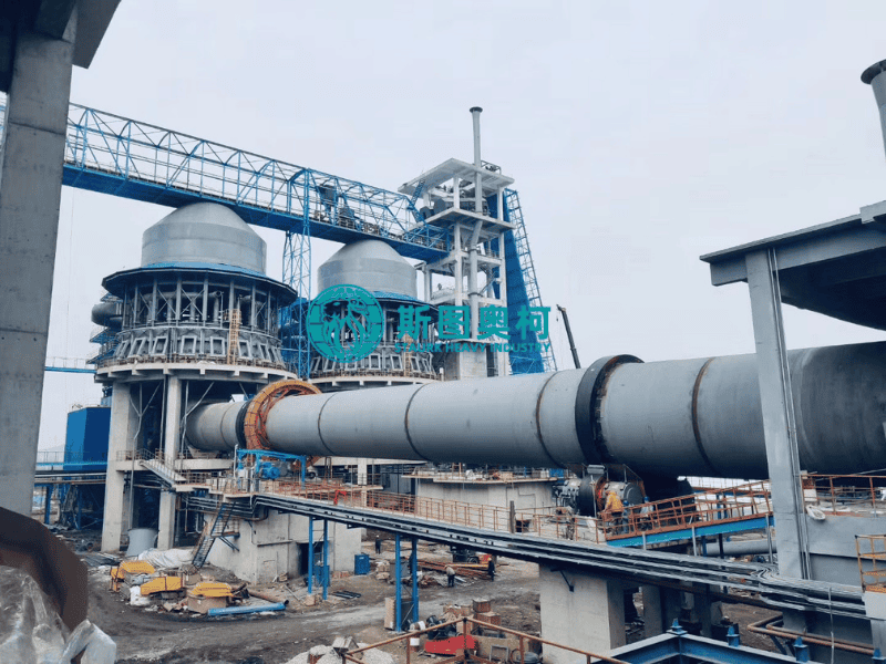 80TPH Rotary Calciner Bauxite Calcination Rotary Kiln Equipment